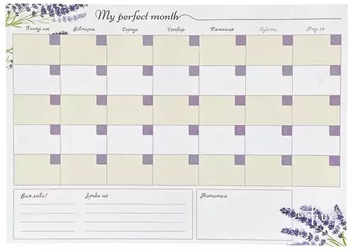  «Настільний планер на місяць My Perfect Month. Фіаніт. LifeFLUX А4 (LFMOUPFI036)», бренда LifeFLUX - фото №1 - миниатюра