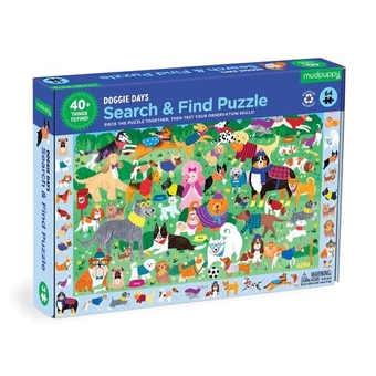  «Dog Park 64 piece Search and Find Puzzle», бренда Mudpuppy - фото №1 - миниатюра