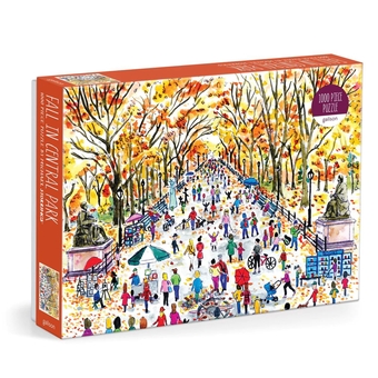  «Пазл Galison Michael Storrings Fall in Central Park 1000 Piece Puzzle», бренда Galison - фото №1 - миниатюра