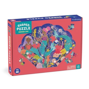  «Mermaid Cove 75 Piece Shaped Scene puzzle», бренда Mudpuppy - фото №1 - миниатюра
