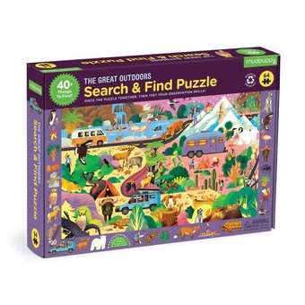  «Пазл Mudpuppy The Great Outdoors 64 piece Search and Find Puzzle», бренда Mudpuppy - фото №1 - миниатюра