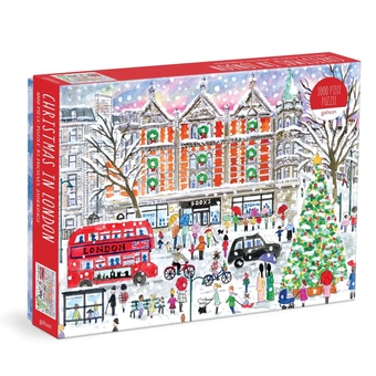  «Пазл Galison Christmas in London by Michael Storrings 1000 ел.», бренда Galison - фото №1 - миниатюра