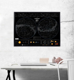 «Мапа зоряного неба 1DEA.me Star map of the sky», бренду 1DEA.me - фото №4 - мініатюра