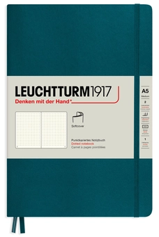  «Блокнот Leuchtturm1917 Тихоокеанський зелений Крапка (362848)», бренду Leuchtturm1917 - фото №1 - мініатюра