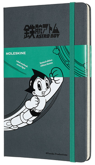  «Записная книга Moleskine Astro Boy в линию темно-серая (LEABQP060G25)», бренда Moleskine - фото №1 - миниатюра