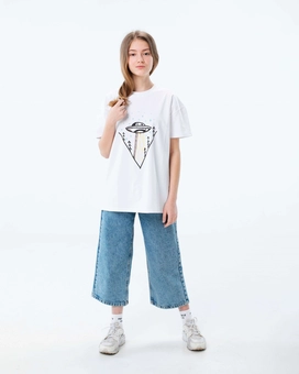 «Футболка Handcrafts by orphans Космічна тарілка Біла S», brand Handcrafts by Orphans - фото №3 - миниатюра