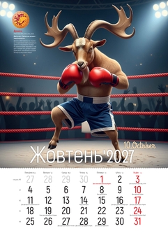 Бумажная книга «Календар "Рік кози удачу принесе" 2027» - фото №3 - миниатюра