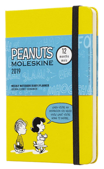  «Еженедельник карманный Moleskine Peanuts на 2019 год желтый (DPE12WN2Y19)», бренда Moleskine - фото №1 - миниатюра