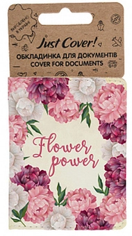«Обложка для документов Just Cover Цветы Flower Power (4823087003056)», бренда Just Cover - фото №1 - миниатюра