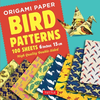 Бумажная книга «Origami Paper. 100 sheets. Bird Patterns. 15 cm» - фото №1 - миниатюра