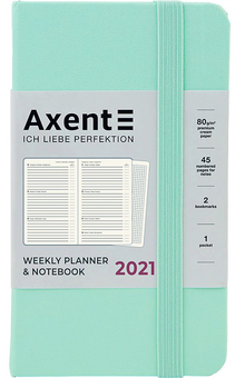  «Еженедельник Axent Pocket Strong 2021 Мятный (8508-21-44-a)», бренда Axent - фото №1 - миниатюра