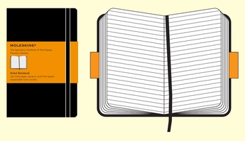  «Карманная записная книжка Moleskine Черная в линию (MM710EN)», бренда Moleskine - фото №4 - миниатюра