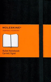  «Карманная записная книжка Moleskine Черная в линию (MM710EN)», бренда Moleskine - фото №1 - миниатюра