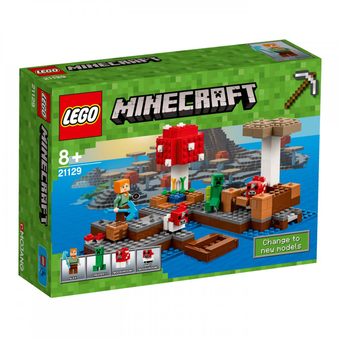  «Конструктор LEGO Minecraft Грибной остров (21129)», бренда LEGO - фото №2 - миниатюра