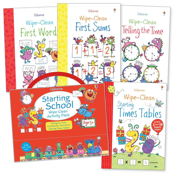 Бумажная книга «Starting School Wipe-Clean Activity Pack Age 5+ (комплект из 4 книг)» - фото №3 - миниатюра