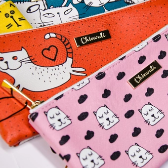 «Косметичка-пенал Chicardi Cats Pink (A002507)», бренда Chicardi - фото №3 - миниатюра