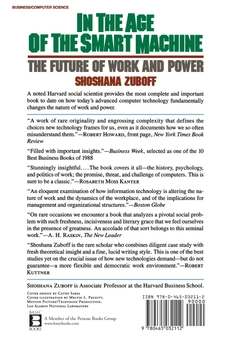 Бумажная книга «In The Age Of The Smart Machine», автор Шошана Зубофф - фото №2 - миниатюра