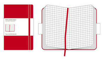  «Карманная записная книжка Moleskine Красная в клетку (MM712REN)», бренда Moleskine - фото №4 - миниатюра