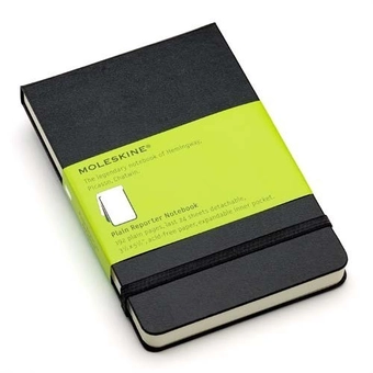  «Карманная записная книжка репортера Moleskine Черная нелинованная (978-88-8370-550-2)», бренда Moleskine - фото №5 - миниатюра