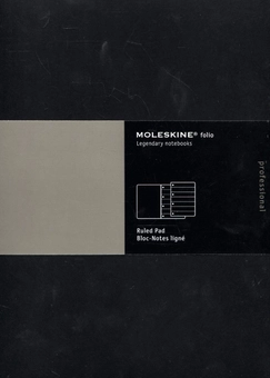 «Блокнот Moleskine Folio Professional A4 Черный в линейку (PFBL1A05EN)», бренда Moleskine - фото №4 - миниатюра