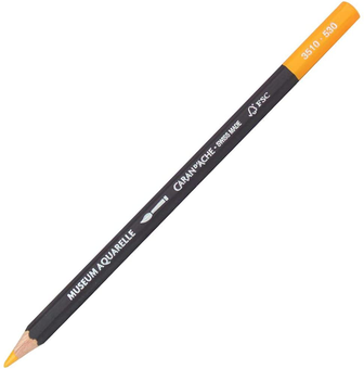  «Олівець Caran d'Ache Museum Aquarelle Gold Cadmium Yellow (3510.530)», бренду Caran d'Ache - фото №1 - мініатюра
