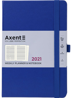  «Еженедельник Axent Prime Strong 2021 A5 Классический синий (8507-21-38-a)», бренда Axent - фото №1 - миниатюра