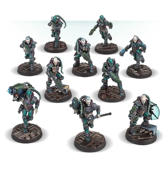  «Набор миниатюр Games Workshop Necromunda: Van Saar Gang (99120599006)», бренда Games Workshop - фото №2 - миниатюра