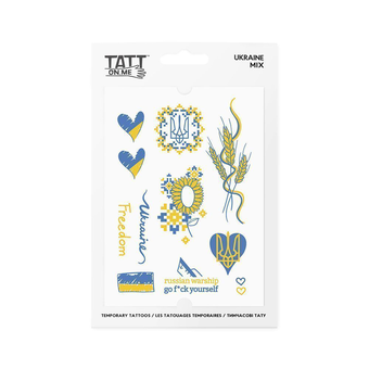 «Тимчасові тату TATTon.me Ukraine Mix (TMUkraine) », бренда TATTon.me - фото №1 - миниатюра