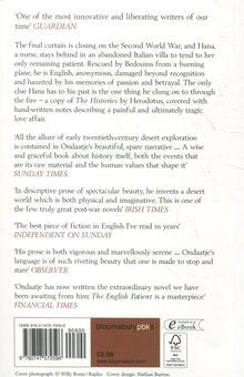 Бумажная книга «The English Patient», автор Майкл Ондатже - фото №3 - миниатюра