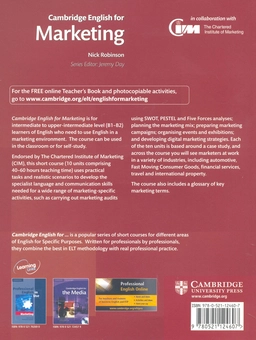 Паперова книга «Cambridge English for Marketing Student's Book (+CD)», автор Нік Робінсон - фото №3 - мініатюра