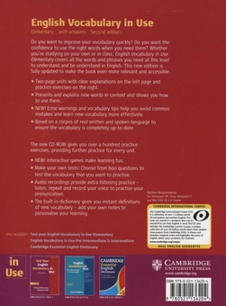 Паперова книга «English Vocabulary in Use Elemantary with answers (+ CD-ROM)», авторів Майкл Маккарті, Фелісіті О'Делл - фото №3 - мініатюра