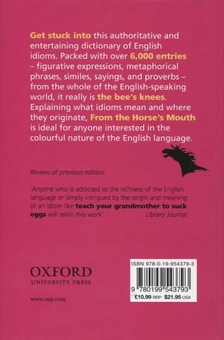Бумажная книга «From the Horse's Mouth. Oxford Dictionary of English Idioms», автор Джон Ято - фото №3 - миниатюра