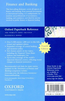 Бумажная книга «A Dictionary of Finance and Banking» - фото №3 - миниатюра