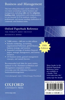 Бумажная книга «Oxford Dictionary of Business and Management» - фото №3 - миниатюра