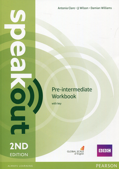 Бумажная книга «Speakout Pre-Intermediate Workbook + Key», авторов Дж. Дж. Уилсон, Антония Клэр, Дэмиан Уильямс - фото №1 - миниатюра