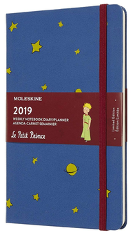  «Еженедельник Moleskine Le Petit Prince на 2019 год синий (DPP12WN3Y19)», бренда Moleskine - фото №1 - миниатюра