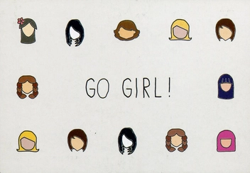 «Открытка Сумна Вівця Go girl (10100009)», бренда Сумна Вівця - фото №1 - миниатюра