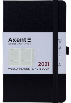  «Еженедельник Axent Partner Strong 2021 Черный (8505-21-01-a)», бренда Axent - фото №1 - миниатюра
