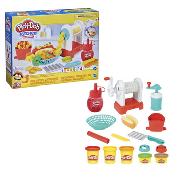  «Набір для творчості Play-Doh з пластиліном Картопля Фрі (5010993836390)», бренду Hasbro - фото №4 - мініатюра