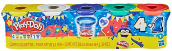  «Набір пластиліну Play-Doh з 5 баночок в асортименті (5010993825660)», бренду Hasbro - фото №1 - мініатюра