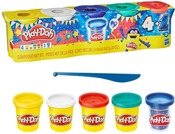  «Набір пластиліну Play-Doh з 5 баночок в асортименті (5010993825660)», бренду Hasbro - фото №3 - мініатюра