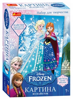 Паперова «Картинка из пайеток Ranok-Creative Frozen Эльза и Анна 15162005Р (4748-09)», автора Без автора– фото №1