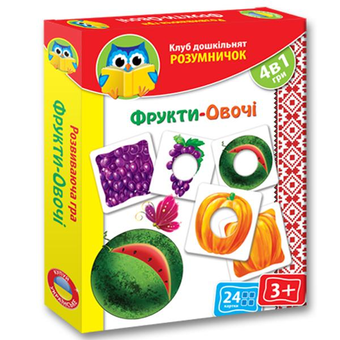 «Развивающая игра Vladi Toys Фрукты овощи (VT1306-06)», бренда VladiToys - фото №1 - миниатюра