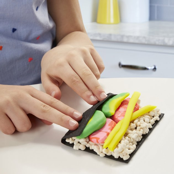  «Набір для творчості Play-Doh з пластиліном Суші (5010993635900)», бренду Hasbro - фото №6 - мініатюра