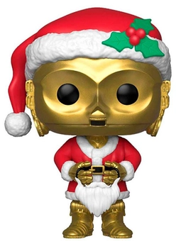  «Коллекционная фигурка Funko POP! Star Wars Санта C-3PO (33888)», бренда Funko Pop - фото №1 - миниатюра
