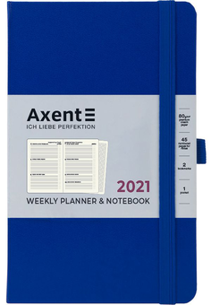  «Еженедельник Axent Partner Strong 2021 Классический синий (8505-21-38-a)», бренда Axent - фото №1 - миниатюра