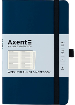  «Еженедельник недатированный Axent Partner Soft Темно-синий (8601-21-02-a)», бренда Axent - фото №1 - миниатюра