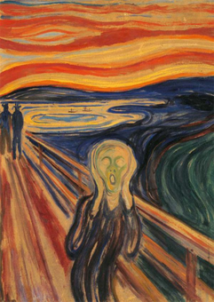  «Открытка Tushita Edward Munch Der Schrei», бренда Tushita - фото №1 - миниатюра