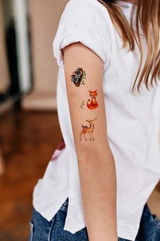 «Тимчасове тату Tattooshka Коала і 7 звіряток (EC-301)», бренда Tattooshka - фото №4 - миниатюра