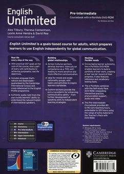 Паперова книга «English Unlimited Pre-intermediate Coursebook (With e-Portfolio DVD-Rom)», авторів Алекс Тілбері, Тереза Клементсон, Леслі Енн Хендра, Девід Річардс - фото №3 - мініатюра